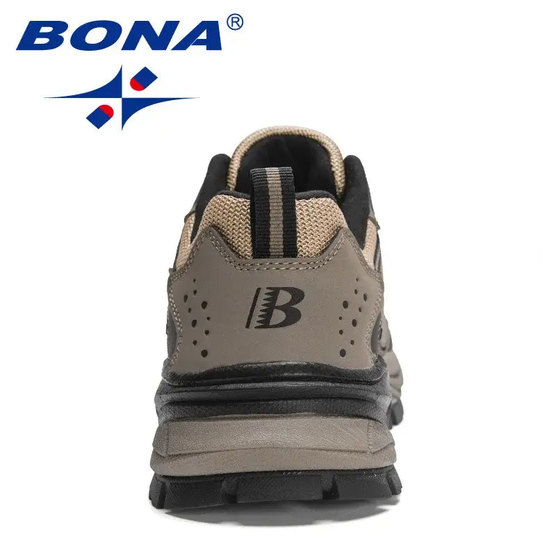 BONA Men's Running Shoes New Designers Light Casual Anti-skid Footwear