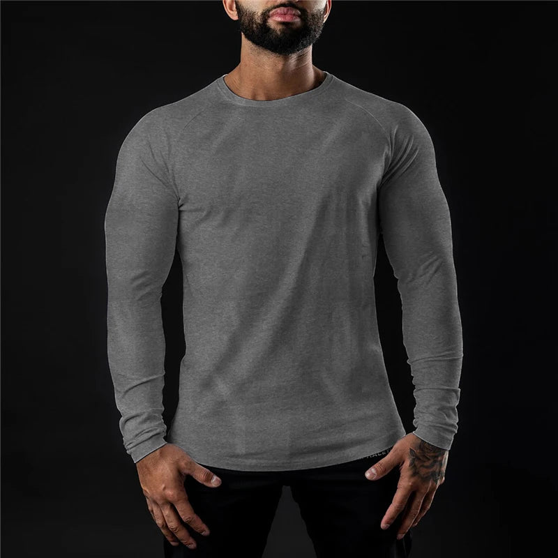 Long sleeve Cotton Workout T-shirts