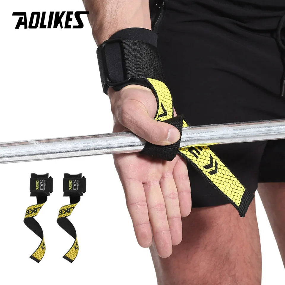 Weight lifting Grip Straps Wrist Support Bands