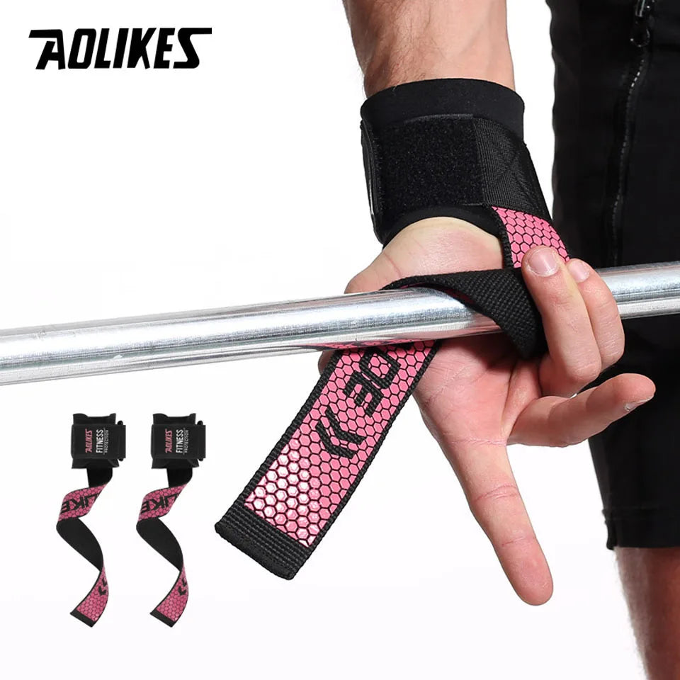 Weight lifting Grip Straps Wrist Support Bands