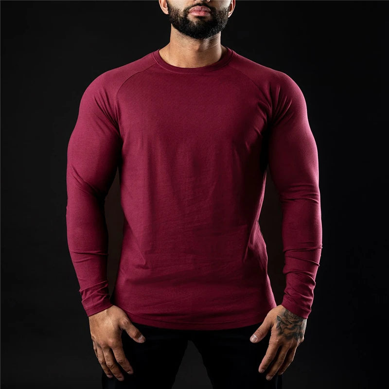 Long sleeve Cotton Workout T-shirts