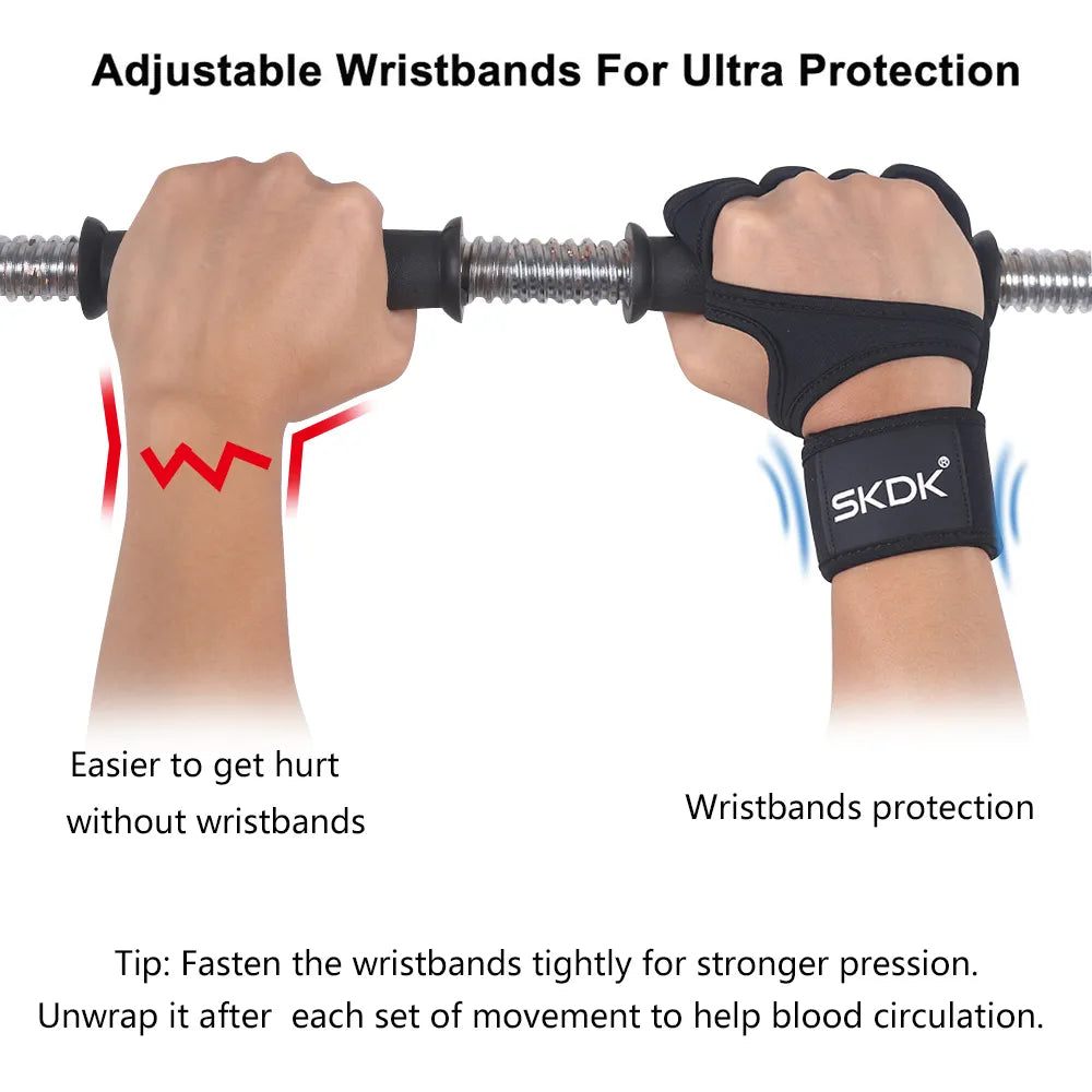 Weight Lifting Gloves With Wrist Wraps