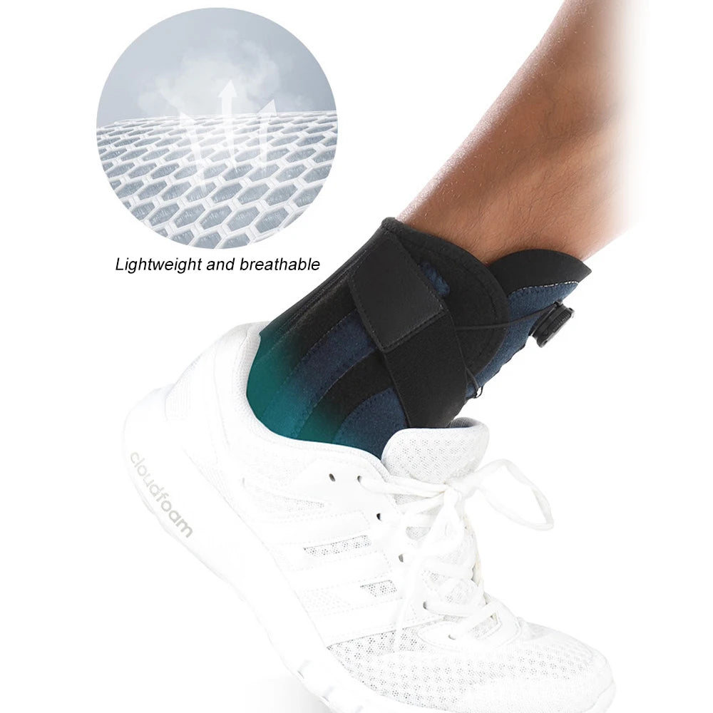 Adjustable Ankle Support Knob with Maximum Protection for Sprained Tendonitis Achilles Plantar Fasciitis Swelling Injury Recovery