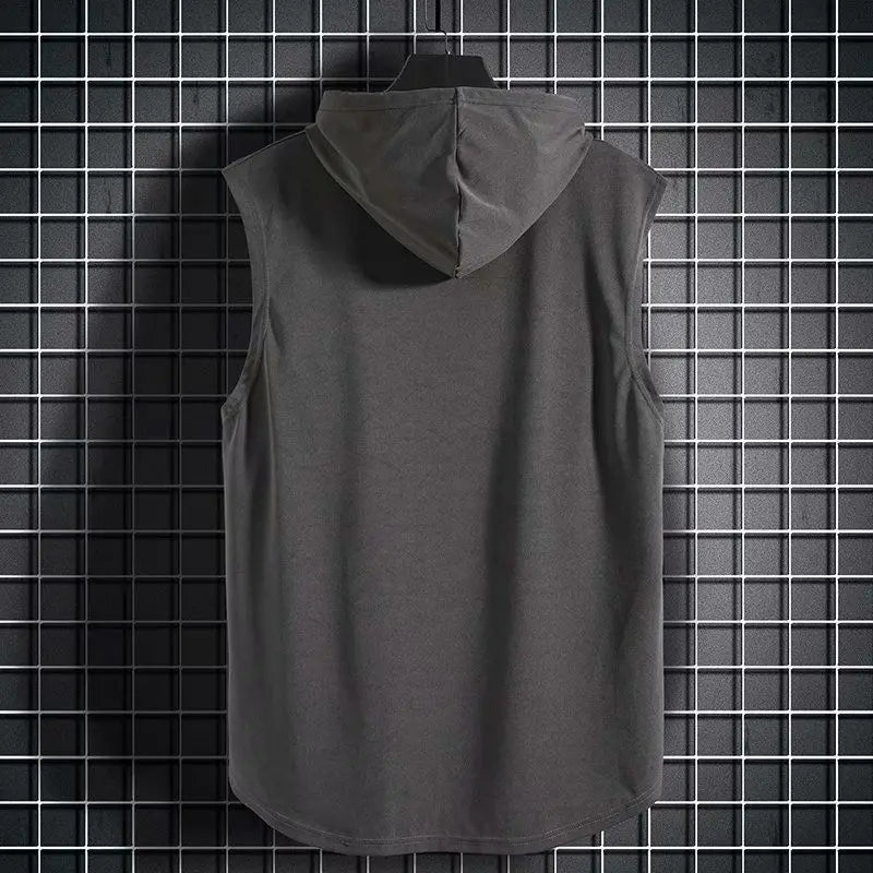 Plus Size Sweatshirt Sleeveless Hoodie