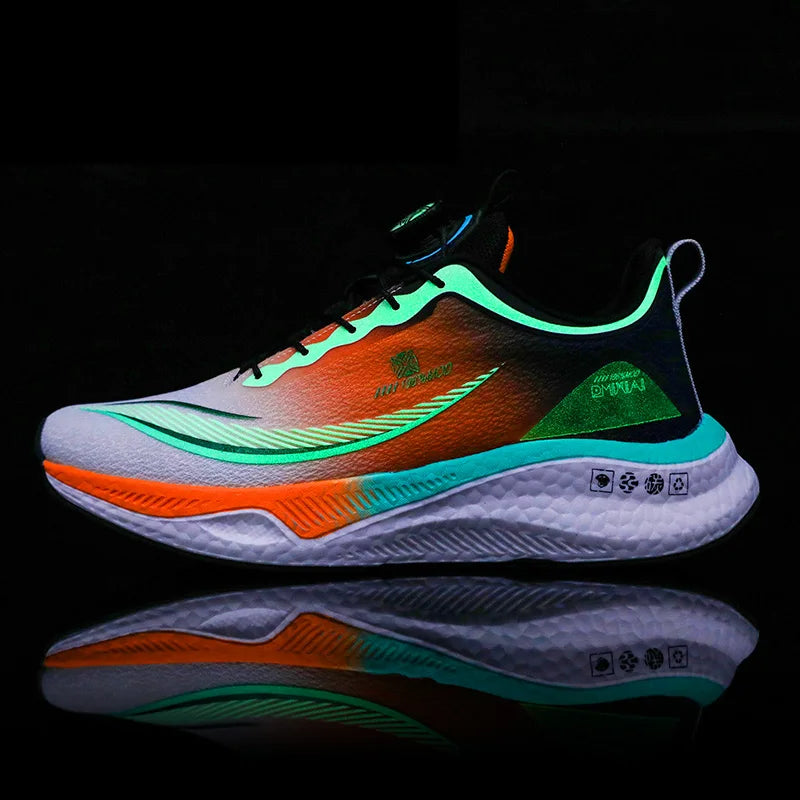 Breathable Lightweight Carbon Plate Men's Running Shoes 2024 Comfortable Athletic Training Sneakers