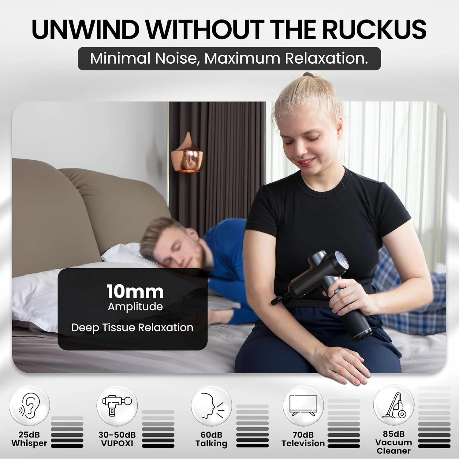 Professional Massage Gun with 99 Speed Levels LED Touch Screen Portable Muscle Massager for Athletes And Office Workers Black