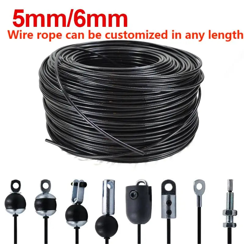 5/6mm Thick Steel Wire Cable for Pulley Machine