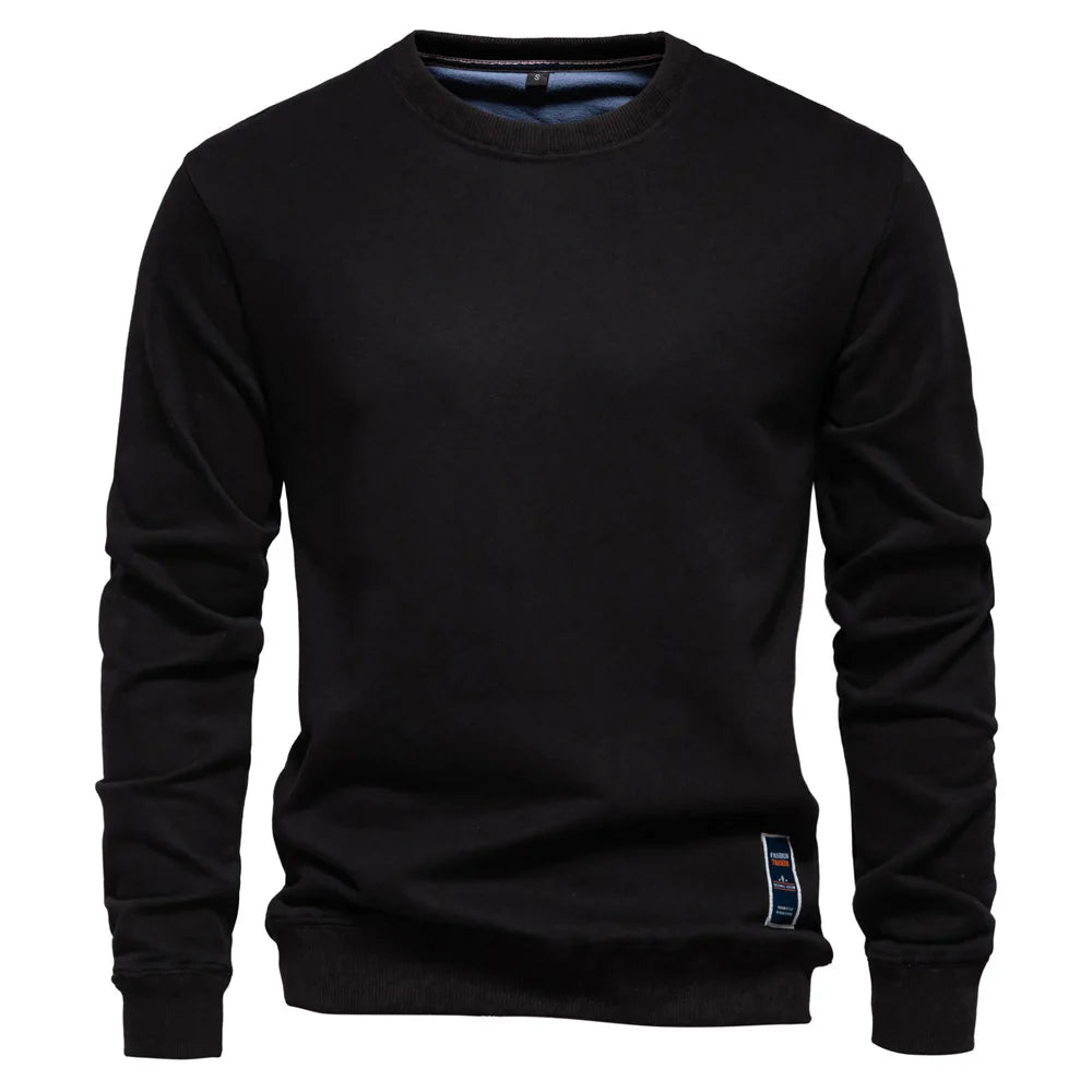 Men's 50% Cotton Crew Neck Pullover Casual Fashion Sweatshirt