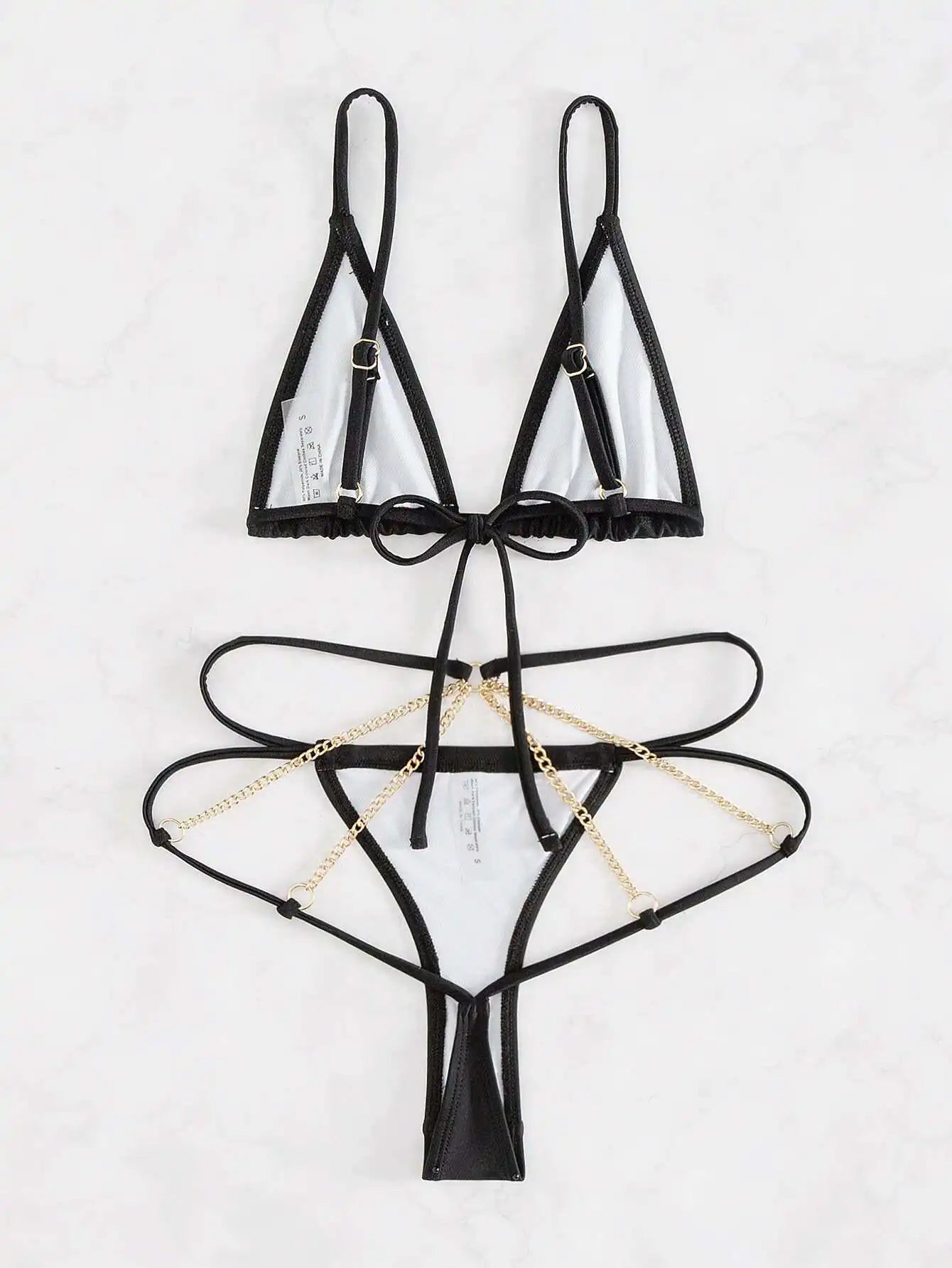 Stylish 2024 New Design Women's Spaghetti Strap Bikini Set Short Eye Catching Fashion Swimming Wear for Hot Summer Beach