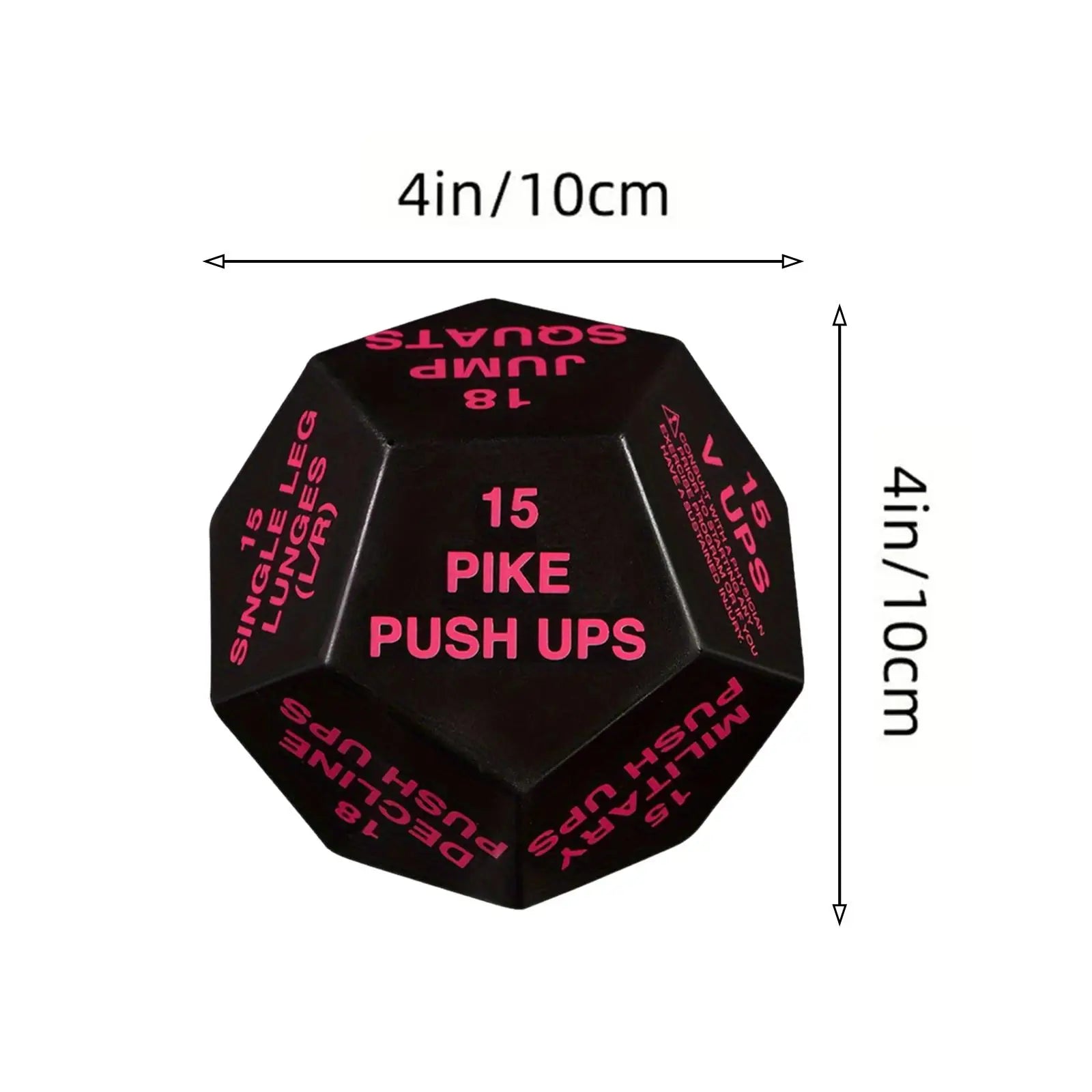 Fitness Exercise Dice 12-Sided Workout Game