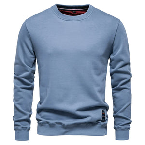 Men's 50% Cotton Crew Neck Pullover Casual Fashion Sweatshirt