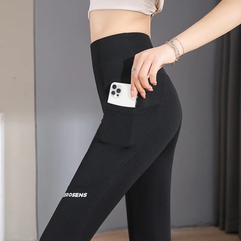 Women's High-Waist Seamless Leggings with Pocket