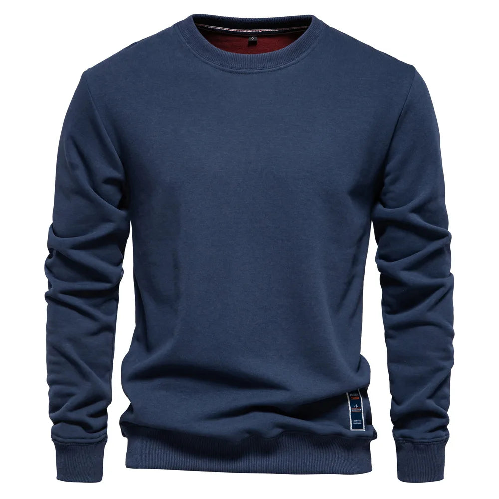 Men's 50% Cotton Crew Neck Pullover Casual Fashion Sweatshirt