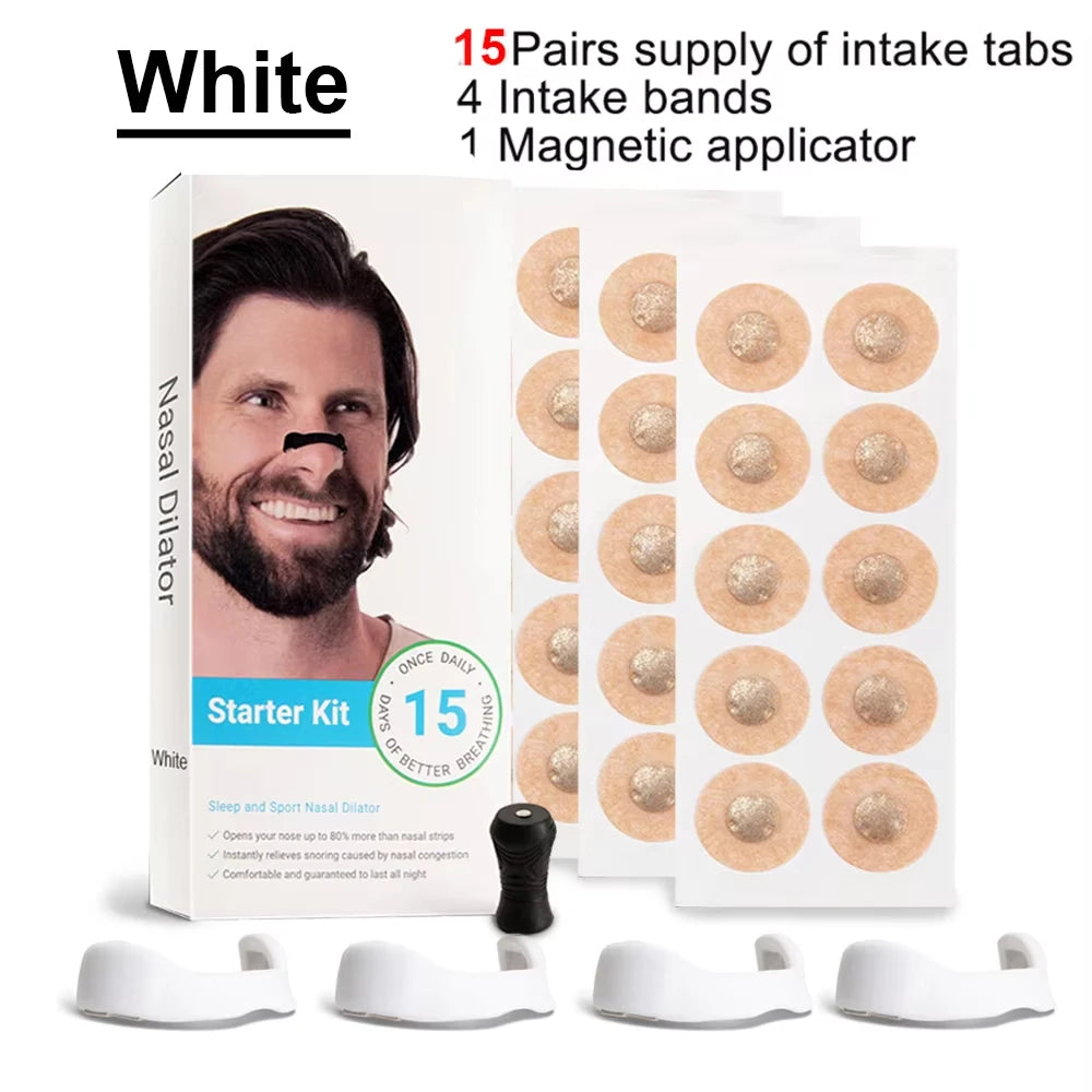 Magnetic Sports Nasal Strips Unisex Nose Dilator for Improved Air Intake Snoring Reduction & Better Sleep during Physical Activity