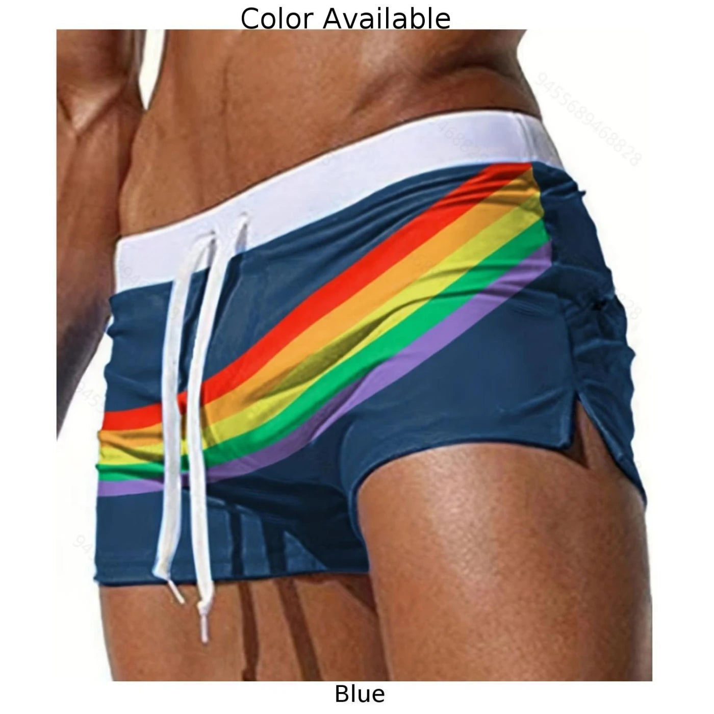 Eye Catching Rainbow Men's Swimwear