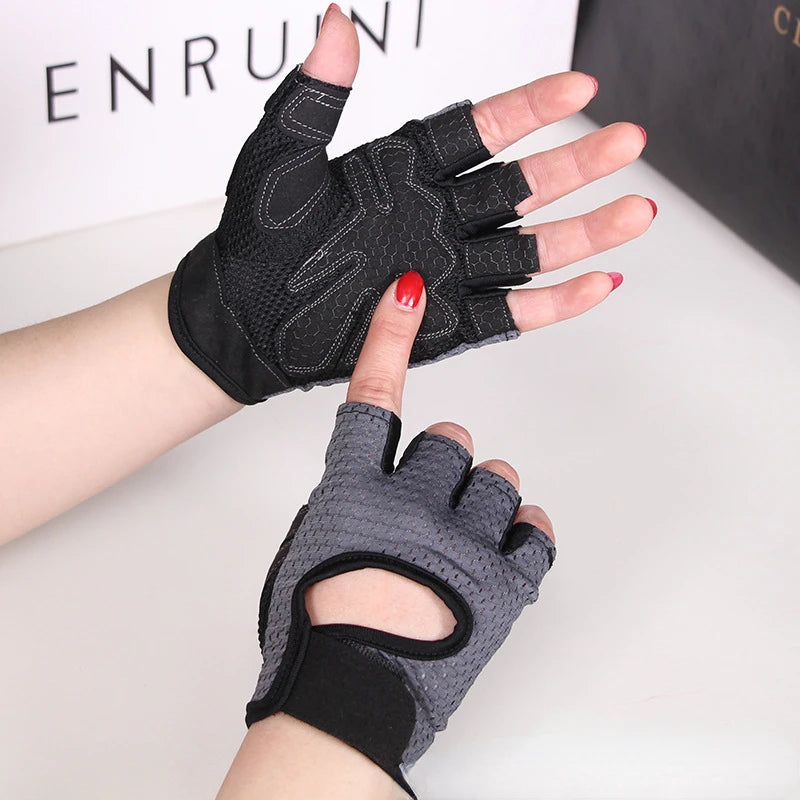 Weightlifting Gloves Half Finger Breathable Non-slip Gel Pad