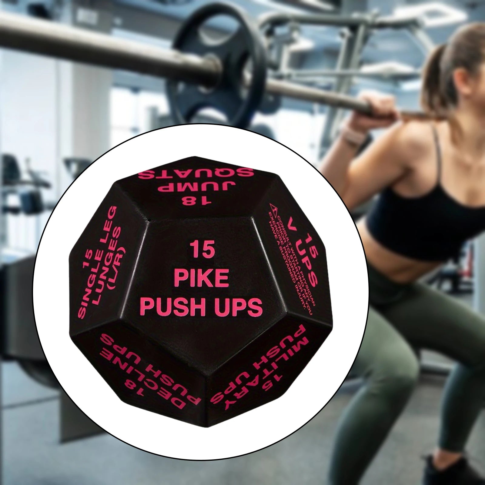 Fitness Exercise Dice 12-Sided Workout Game