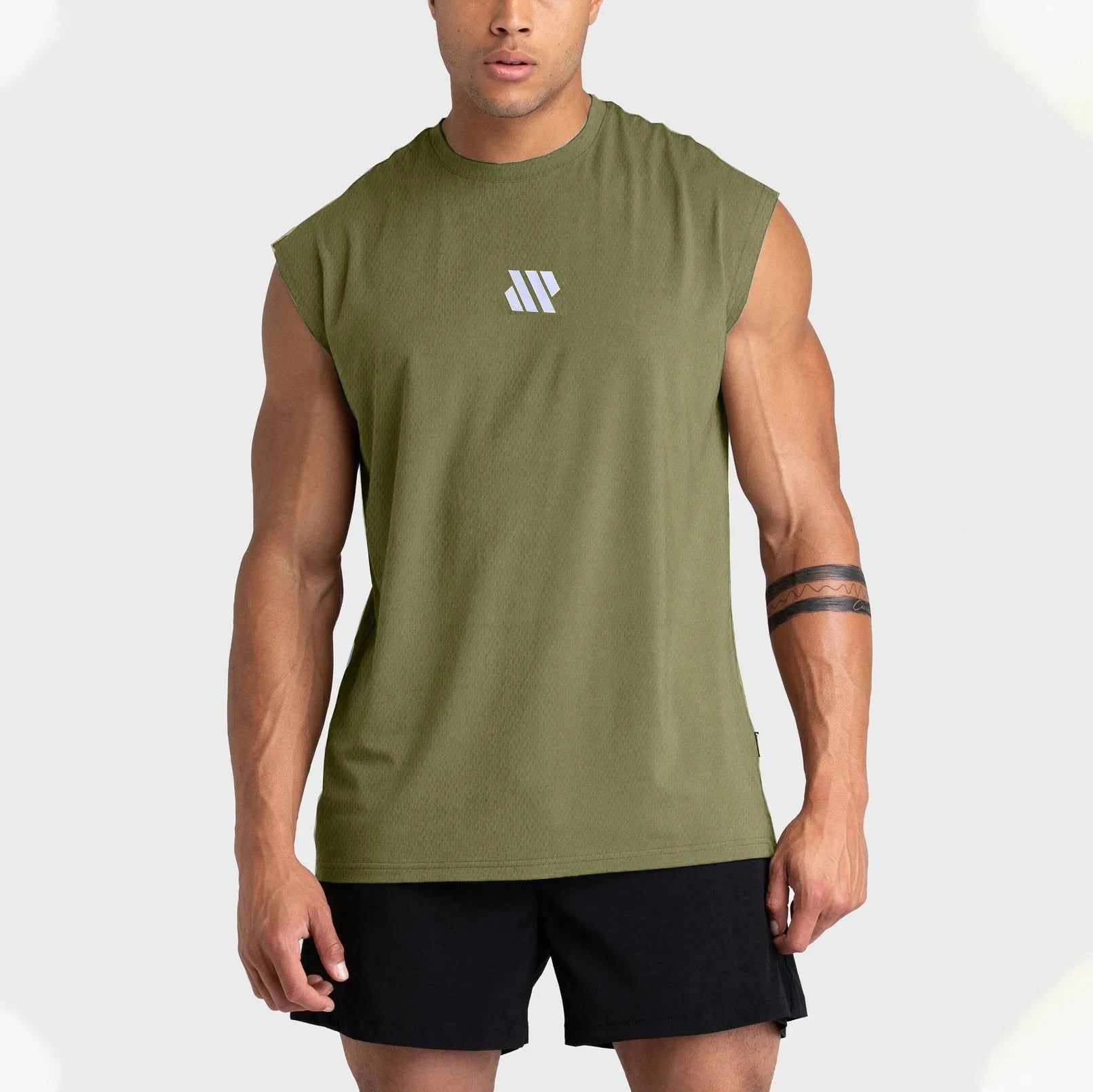 Men's Sleeveless Quick Drying Breathable T Shirt Summer Training