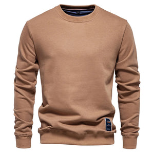 Men's 50% Cotton Crew Neck Pullover Casual Fashion Sweatshirt
