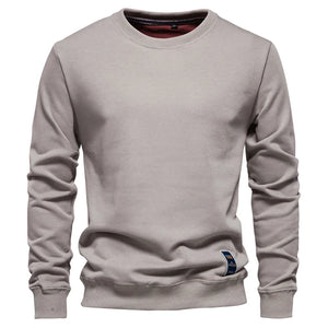 Men's 50% Cotton Crew Neck Pullover Casual Fashion Sweatshirt