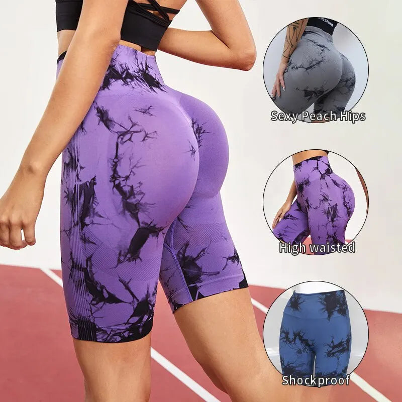 Tie Dye Seamless Fitness Pants