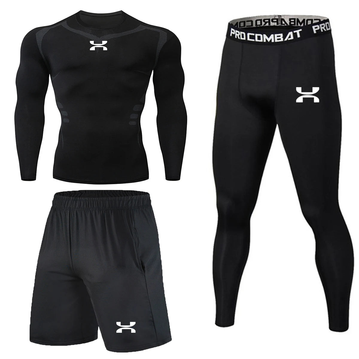Men's Compression Set Running Tights