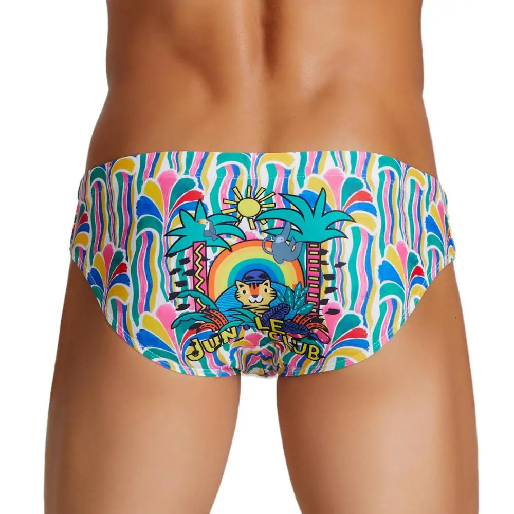 SEOBEAN Brand Men's Sexy Low Waist Swimwear Eye Catching