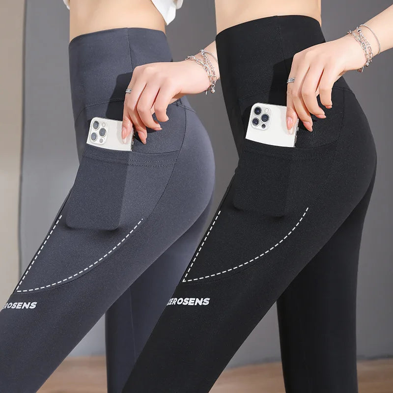 Women's High-Waist Seamless Leggings with Pocket