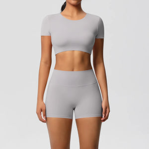 2Pcs Women's Active Wear Sports Tank Top and Leggings High-Waist Slim Fit Quick Dry Breathable Yoga Set
