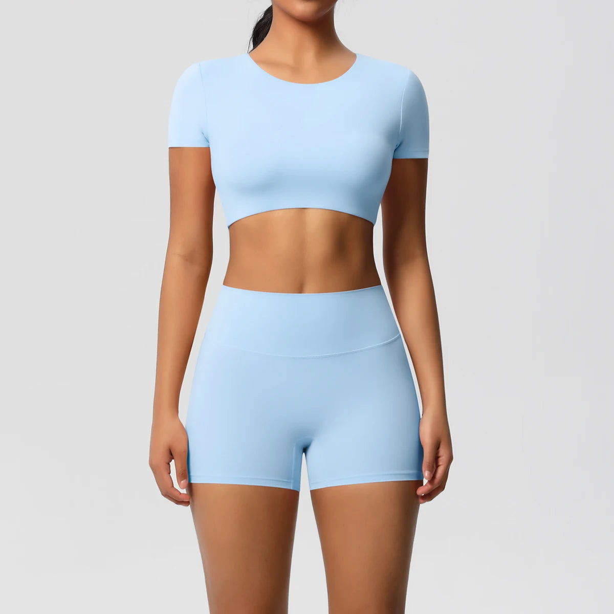 2Pcs Women's Active Wear Sports Tank Top and Leggings High-Waist Slim Fit Quick Dry Breathable Yoga Set