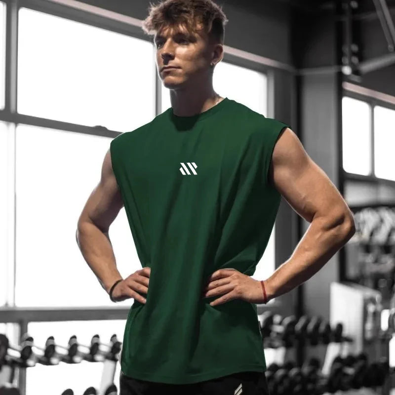 Men's Sleeveless Quick Drying Breathable T Shirt Summer Training
