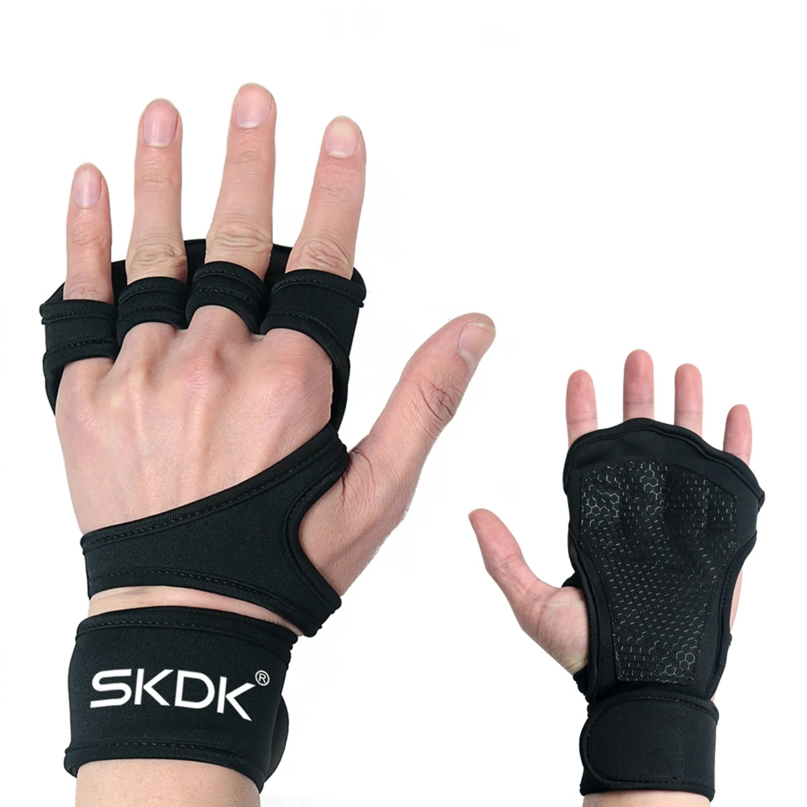 Weight Lifting Gloves With Wrist Wraps