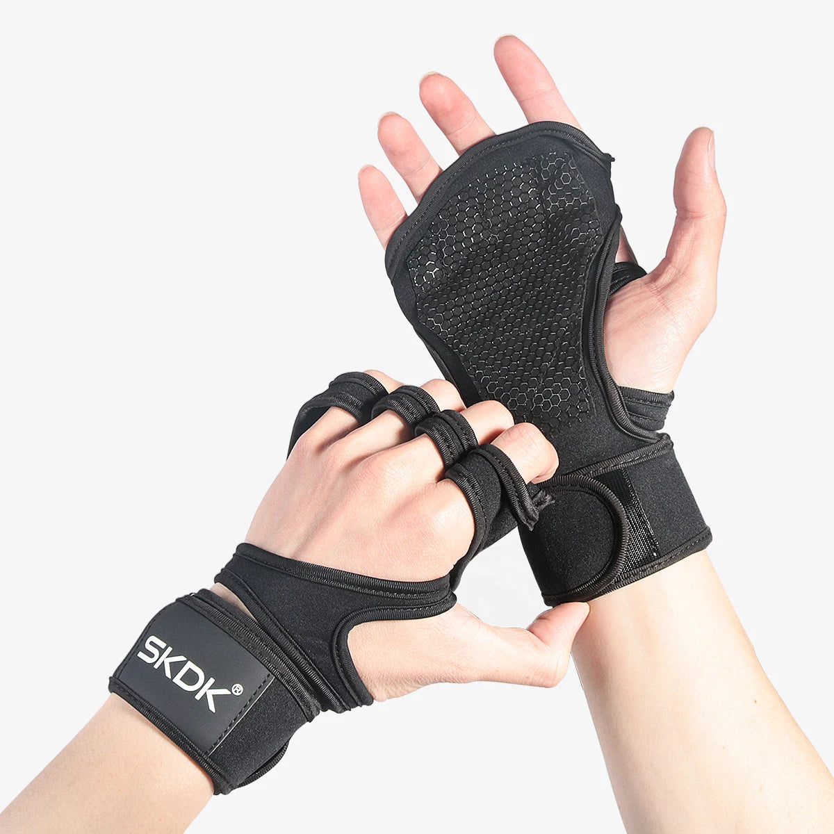 Weight Lifting Gloves With Wrist Wraps