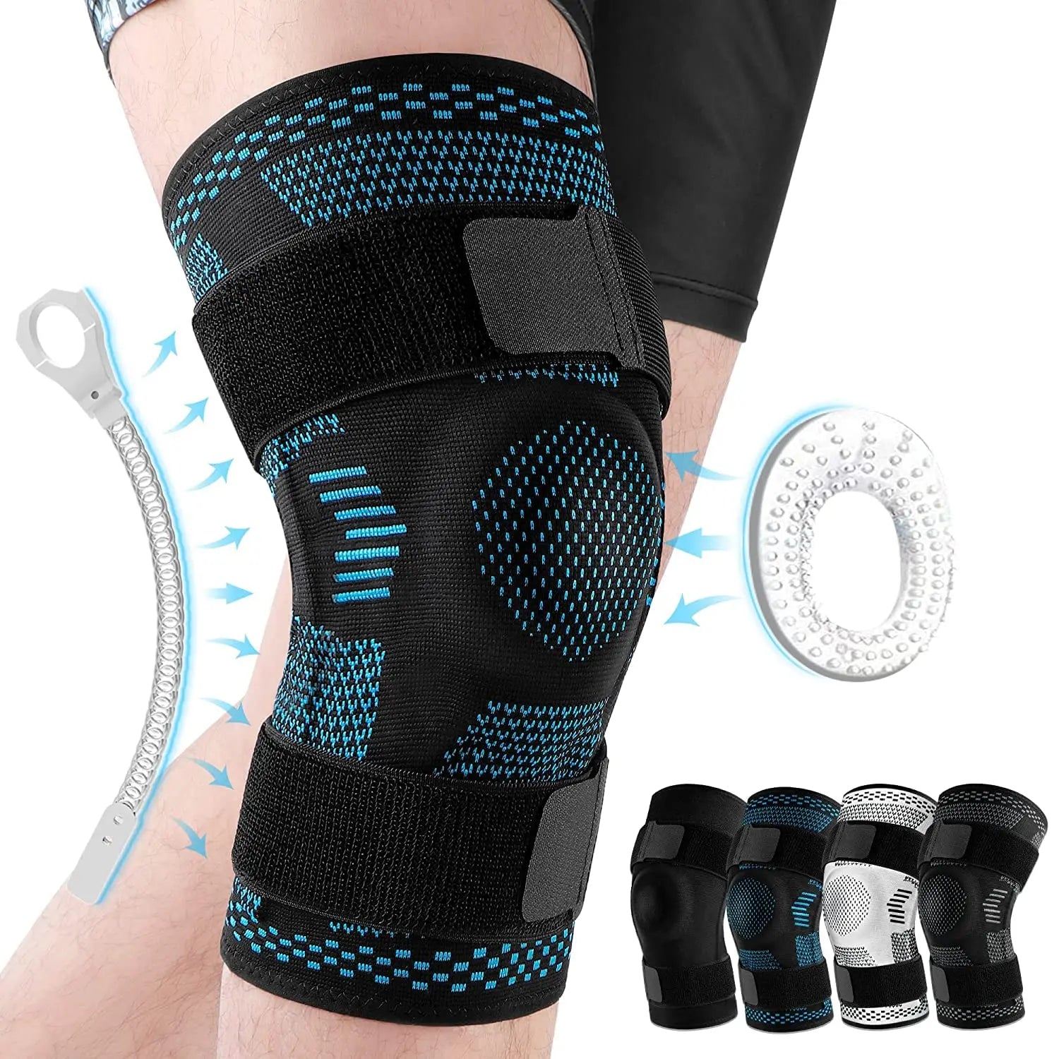Side Stabilizer Gel Knee Support Compression Sleeve
