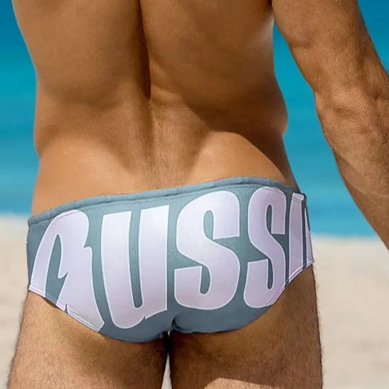 2025 Men's Fashion Alphabet Swim Trunks