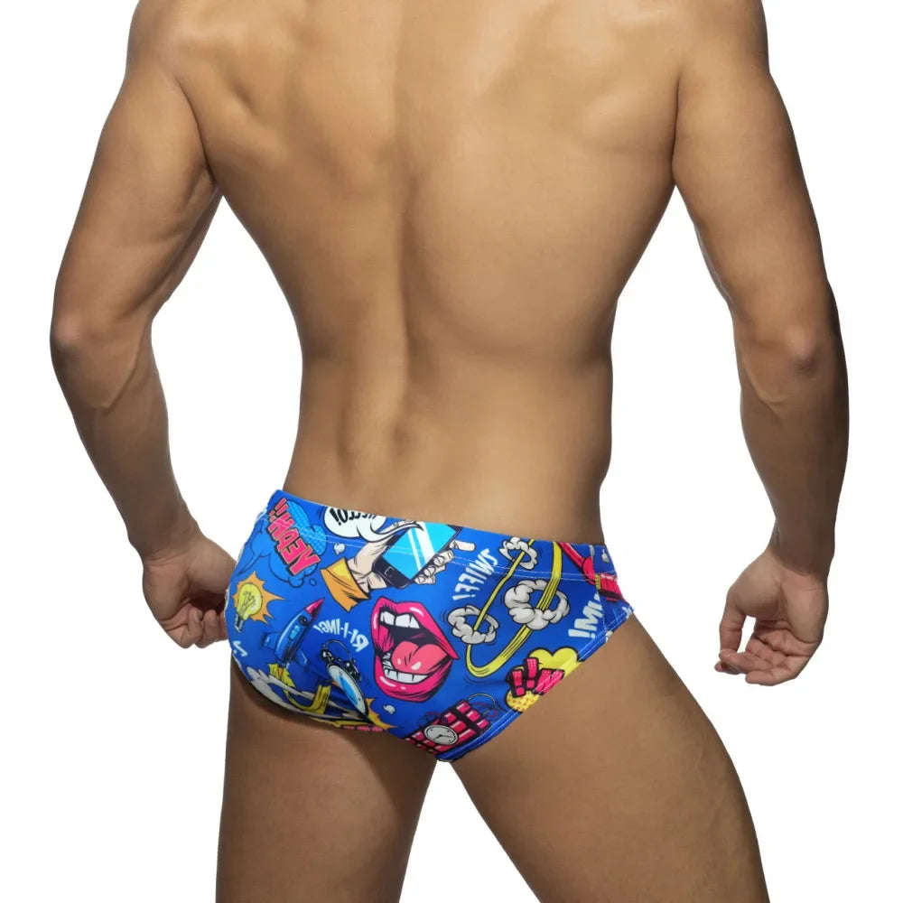 Men's Quick Dry Swim Briefs Polyester Spandex
