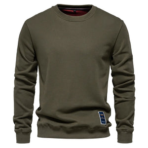 Men's 50% Cotton Crew Neck Pullover Casual Fashion Sweatshirt