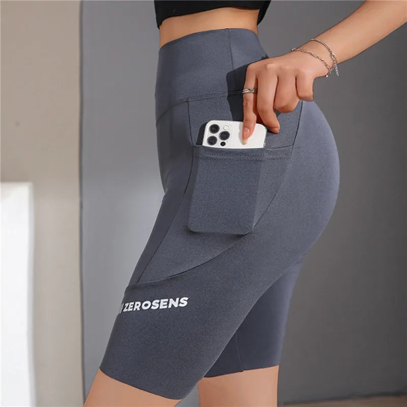 Women's High-Waist Seamless Leggings with Pocket