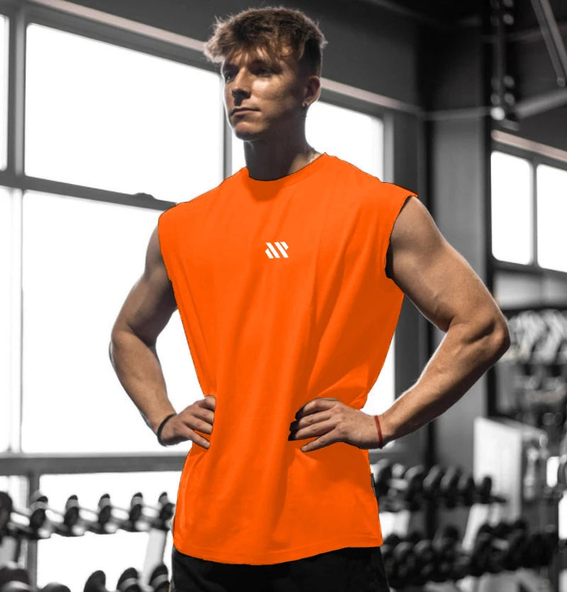 Men's Sleeveless Quick Drying Breathable T Shirt Summer Training