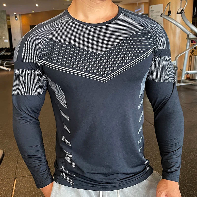 High Quality Compression Long Sleeve Sweatshirt Moisture Wicking