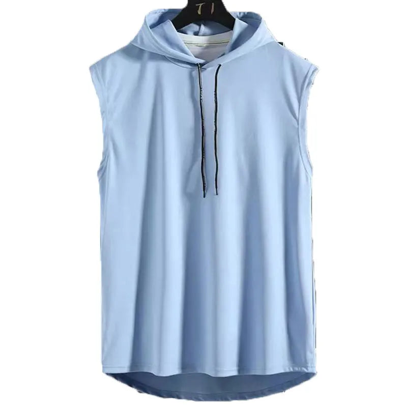 Plus Size Sweatshirt Sleeveless Hoodie