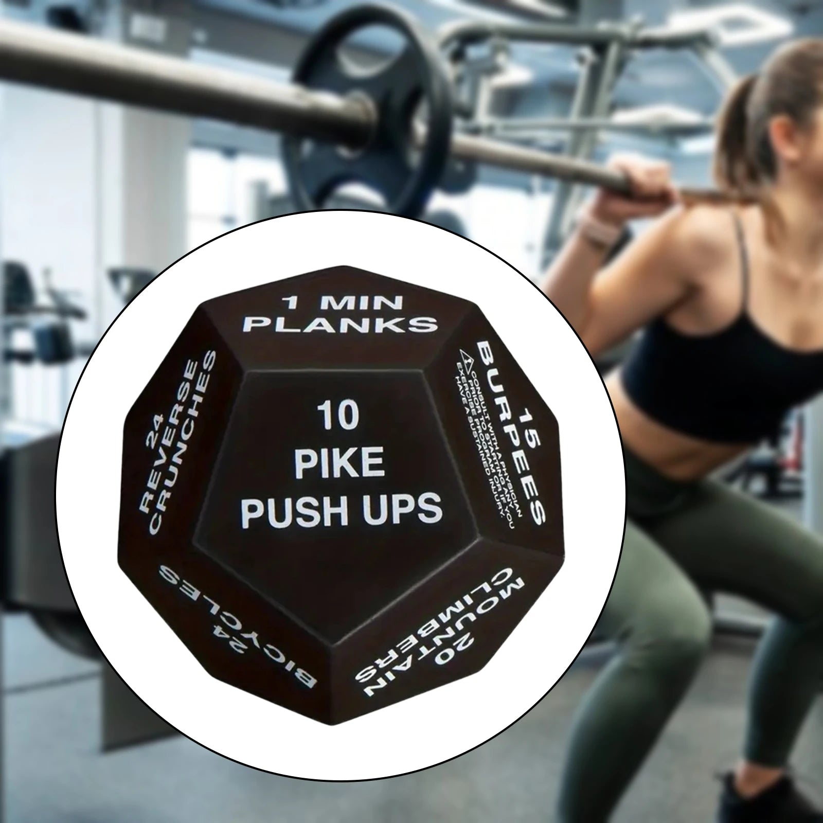 Fitness Exercise Dice 12-Sided Workout Game