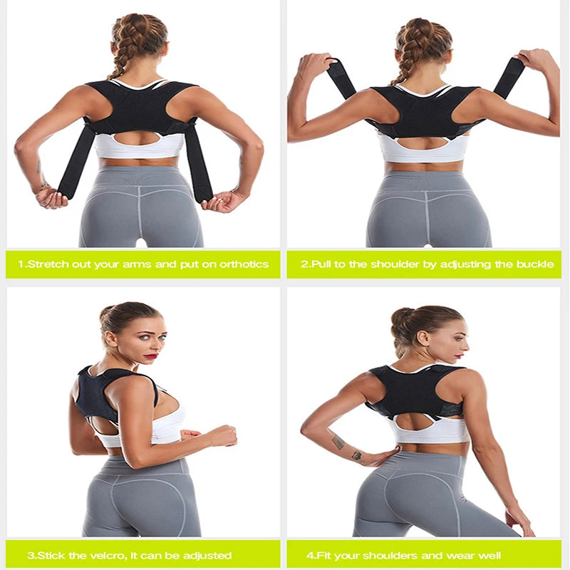 Adjustable Posture Corrector Back Brace Medical Shoulder Support for Humpback Prevention Back Health Care L-M-XL Sizes