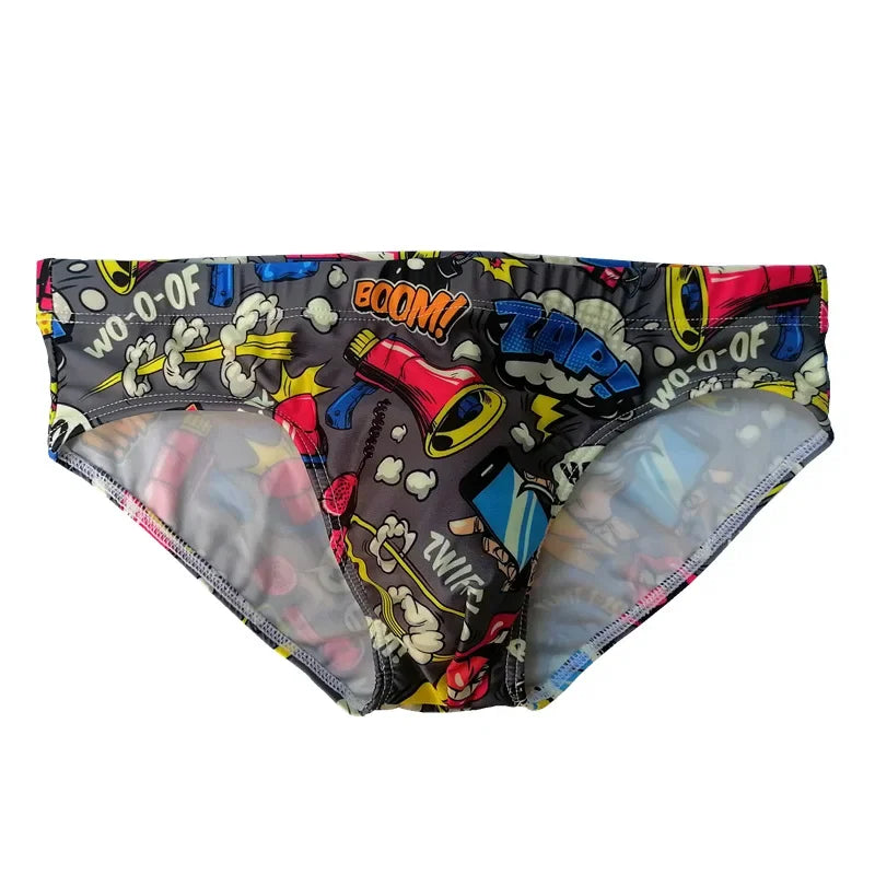 Men's Quick Dry Swim Briefs Polyester Spandex
