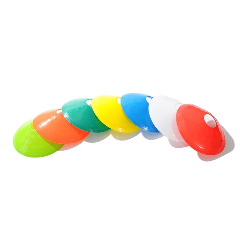 10pcs Cone Set Football Training Equipment Pro Disc Cones Agility Exercise Obstacles Avoiding