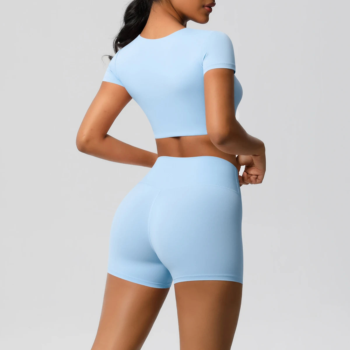 2Pcs Women's Active Wear Sports Tank Top and Leggings High-Waist Slim Fit Quick Dry Breathable Yoga Set