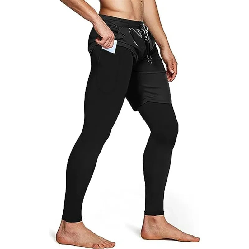 Men's Compression 2 in 1 Workout Sweatpants