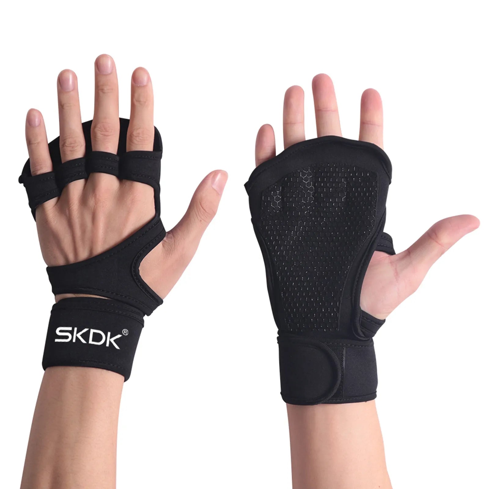 Weight Lifting Gloves With Wrist Wraps