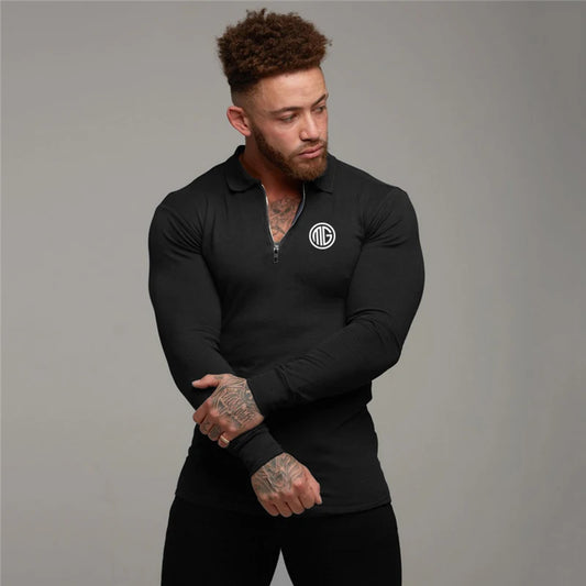 Polo Long Sleeve Compression T-shirt