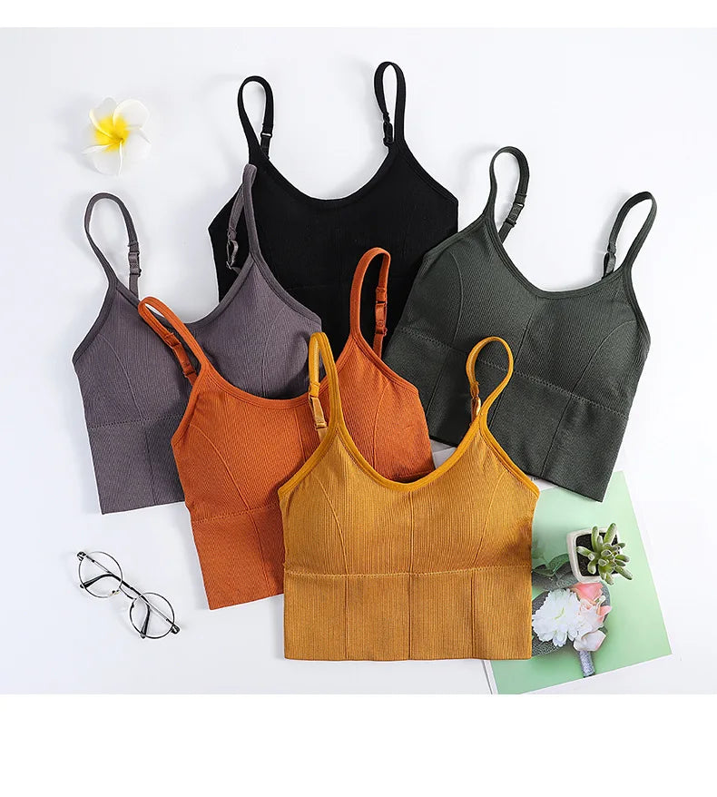 Yomay Sexy Backless Women Sports Bra